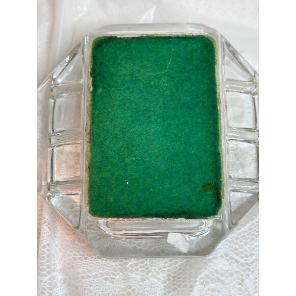 Campbellford Ont Canada Glass Ashtray Scenic Design  trinket dish Cigar Rester - Picture 2 of 4